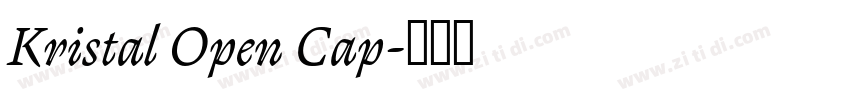 Kristal Open Cap字体转换